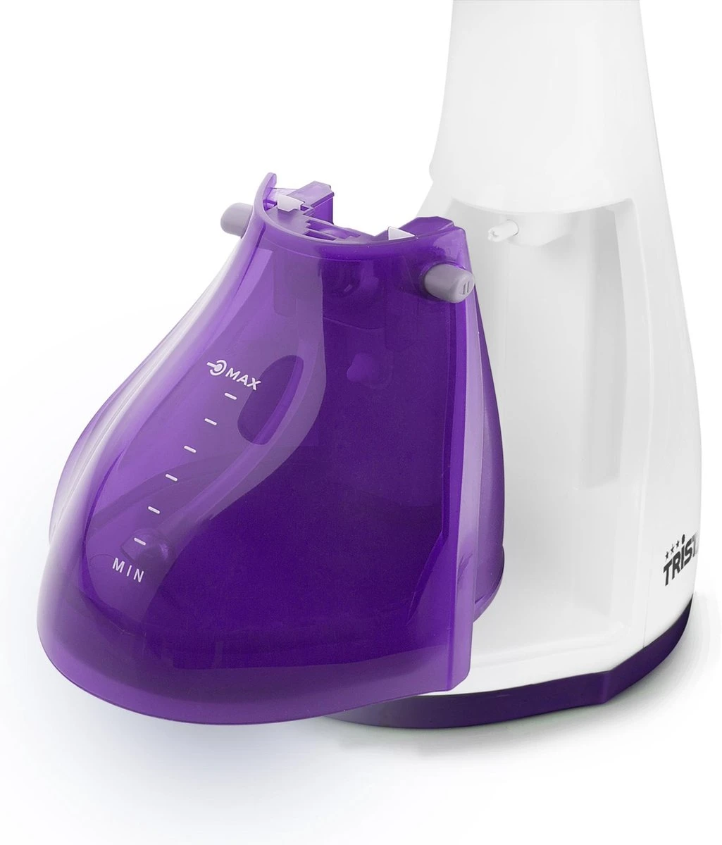 Tristar ST-8916 Kledingstomer – Handstomer Voor O.a Kleding En Meubels - Inclusief 2 Opzetborstels - Paars/Wit 6 Tristar ST-8916 Kledingstomer – Handstomer Voor O.a Kleding En Meubels - Inclusief 2 Opzetborstels - Paars/Wit - Afbeelding 4