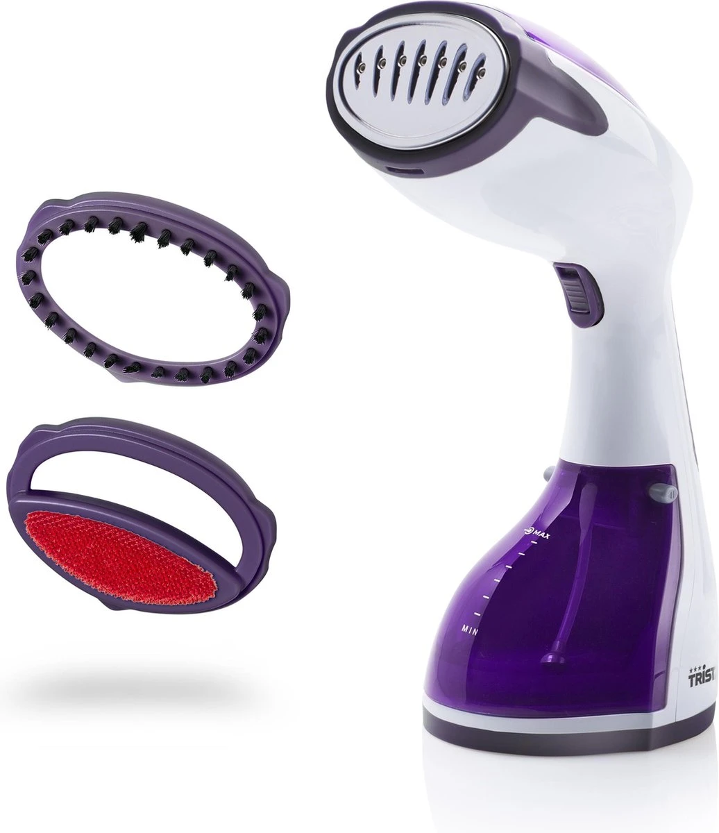 Tristar ST-8916 Kledingstomer – Handstomer Voor O.a Kleding En Meubels - Inclusief 2 Opzetborstels - Paars/Wit 5 Tristar ST-8916 Kledingstomer – Handstomer Voor O.a Kleding En Meubels - Inclusief 2 Opzetborstels - Paars/Wit - Afbeelding 3