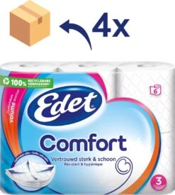 Edet Comfort Toiletpapier - 3-laags - 24 Rollen 11 Edet Comfort Toiletpapier - 3-laags - 24 Rollen -Huishoud Verkoop 1077x1200