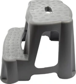Grijs Kinderkrukje/opstapje Met 2 Treden 35 Cm - Keuken/badkamer Krukjes/opstapjes Voor Kinderen -Huishoud Verkoop 1081x1200 3