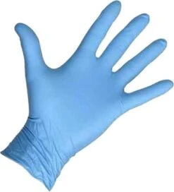 Merkloos Wegwerp Handschoenen - Nitril Handschoenen - Blauw - S - Poedervrij - 100 Stuks -Huishoud Verkoop 1091x1200 6