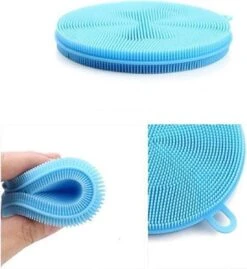 Merkloos Duurzame Siliconen Schoonmaak Spons - Schuurspons - Multifunctionele Siliconen Borstel - Keukenspons - Schoonmaakspons Voor In De Keuken - Dubbelzijdig - Universeel -Huishoud Verkoop 1101x1200 2