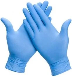 Merkloos Wegwerp Handschoenen - Nitril Handschoenen - Poedervrij - Blauw - Maat M - 100 Stuks -Huishoud Verkoop 1121x1200 2