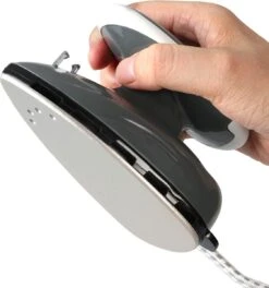 Jago - Mini Strijkijzer - Reisstrijkijzer - Stoomstrijkijzer - Droog En Stoom Strijken - Strijkijzer Met Stoomgenerator - Grijs -Huishoud Verkoop 1124x1200