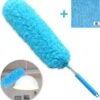 JUST23 Plumeau Uitschuifbaar Met Telescoopsteel – 60 Tot 140 Cm – Ragebol – Stoffer – Duster - Blauw - Incl. Microfiber Doek
