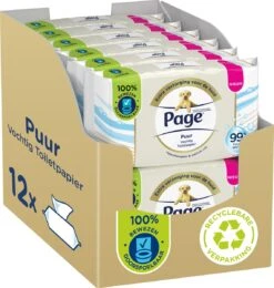 Page Puur Vochtig Toiletpapier - Extra Duurzaam Vochtig Wc Papier - 12 X 38 Stuks - Voordeelverpakking -Huishoud Verkoop 1140x1200 3