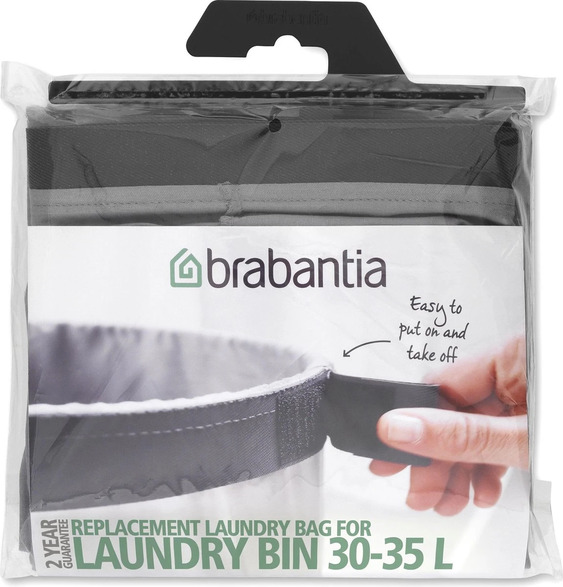 Brabantia Waszak Voor Wasmand - 30/35 L - Grijs 3 Brabantia Waszak Voor Wasmand - 30/35 L - Grijs