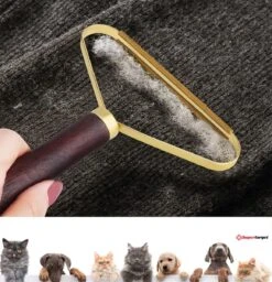 Merkloos Pluizenverwijderaar Deluxe - Goud - Kledingontpluizer - Ontpluizer -Draagbare Lint Remover - Verwijdert Pluisjes - Voor Tapijt - Wollen Kleding - Makkelijk Mee Te Nemen