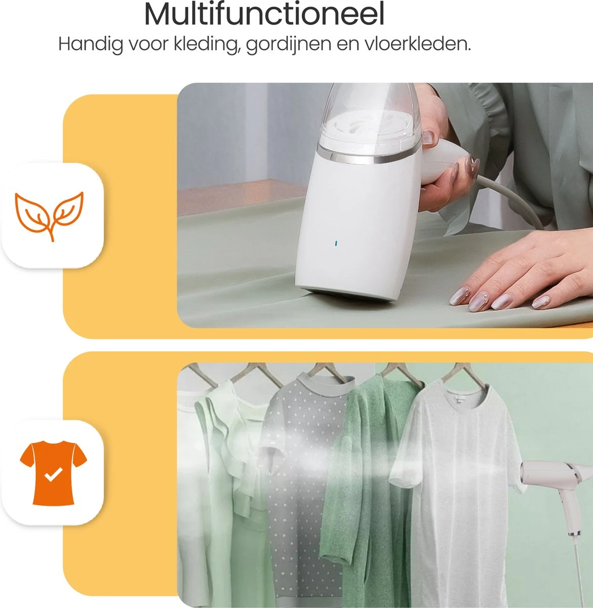 Goliving Kledingstomer - Handstomer Voor Kleding/textiel/stof - Stoomstrijkijzer - Handstoomreiniger - Handstomer - Opvouwbaar - Incl. Reis-etui - Wit 5 Goliving Kledingstomer - Handstomer Voor Kleding/textiel/stof - Stoomstrijkijzer - Handstoomreiniger - Handstomer - Opvouwbaar - Incl. Reis-etui - Wit - Afbeelding 3