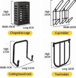TammaT - Afdruiprek Met Lekbak 2 Laags – Inklapbaar - Afwasrek – Met 2 Lekbakken – Extra Accessories Voor Servies En Snijplanken - RVS - 38x35x26,5cm -Huishoud Verkoop 1174x1200