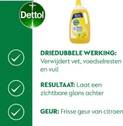 Dettol - Power & Fresh - Allesreiniger - Citrus - 3 X 4 Liter -Huishoud Verkoop 1175x1200 4