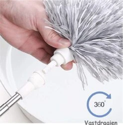 Fain® Plumeau Met Telescoopsteel – Grijs – 80 Tot 280 Cm - Uitschuifbaar – Wasbaar - Flexibel 360° Draaibaar – Duster - Microvezel Ragebol -Huishoud Verkoop 1181x1200 3