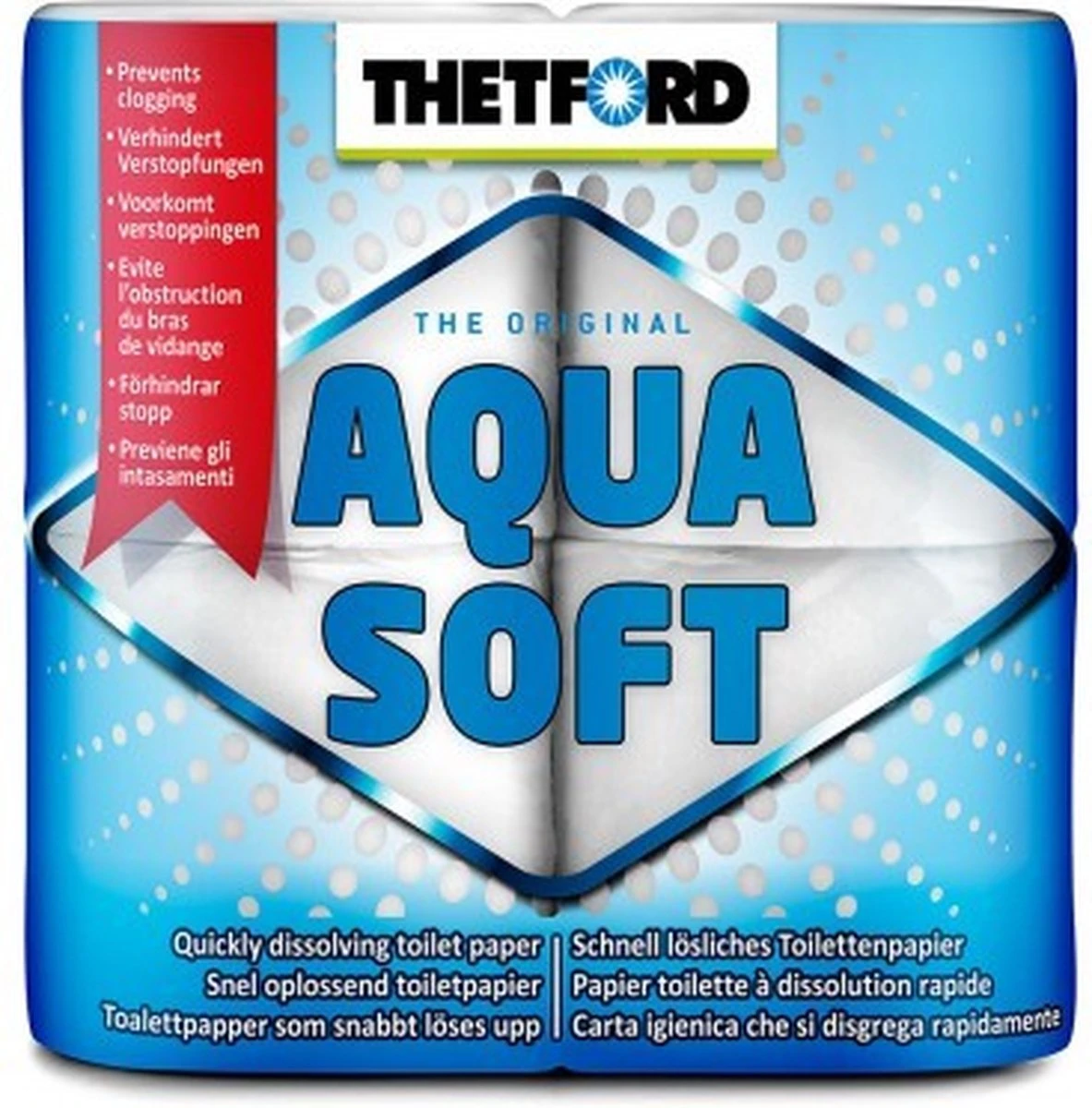 Thetford Aqua Soft Toiletpapier - 4 Rollen 3 Thetford Aqua Soft Toiletpapier - 4 Rollen