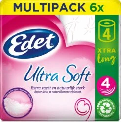 Edet Ultra Soft Xtra Long 4-laags Toiletpapier - 24 = 48 Rollen -Huishoud Verkoop 1189x1200 3