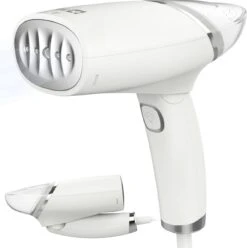 Goliving Kledingstomer - Handstomer Voor Kleding/textiel/stof - Stoomstrijkijzer - Handstoomreiniger - Handstomer - Opvouwbaar - Incl. Reis-etui - Wit