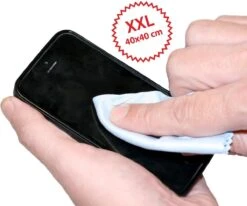 Optik- Deluxe- XXL-Microvezeldoek – Brillenpoetsdoek – Microvezeldoek Voor Brillen En Telefoon – XXL Formaat – 40CM X 40 CM -Huishoud Verkoop 1200x1000 2