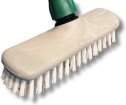 MAUS Luiwagen Met Steel - Schrobborstel 25 Cm. Polyamide Wit - Schrobber Met Steel - Made In EU -Huishoud Verkoop 1200x1002