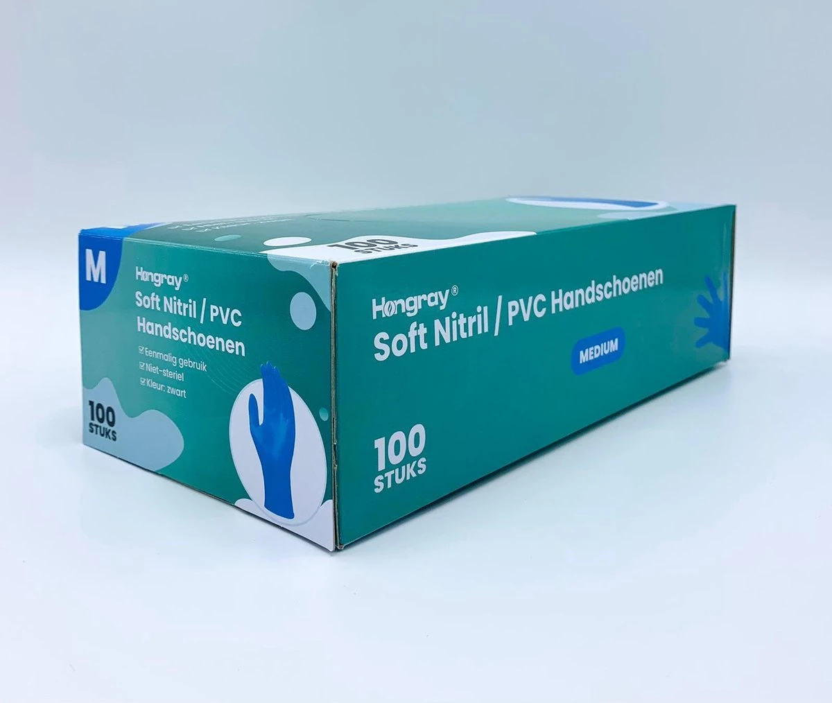 Nitrile Handschoenen Wegwerp-Nitrile-Gloves Powder Free Disposablos Latex Vrij -100 Stuks - Maat L - AQL 1.0! 3 Nitrile Handschoenen Wegwerp-Nitrile-Gloves Powder Free Disposablos Latex Vrij -100 Stuks - Maat L - AQL 1.0!