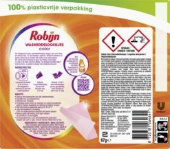 Robijn Classics Color Wasmiddeldoekjes 16 Wasstrips -Huishoud Verkoop 1200x1055