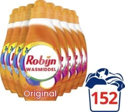 Robijn Klein & Krachtig Color Vloeibaar Wasmiddel - 8 X 19 Wasbeurten - Voordeelverpakking -Huishoud Verkoop 1200x1078