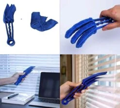 Musthave Gadget Blauw - Professionele, Jaloezie & Lamellen Reiniger - Lamellen Borstel - Stof Verwijderaar - Jaloezie Stoffer - Incl. Extra Microvezeldoekje -Huishoud Verkoop 1200x1083 3