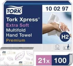 Tork Handdoekpapier Intervouw Super-soft 2-laags 2100 Vel -Huishoud Verkoop 1200x1088 2