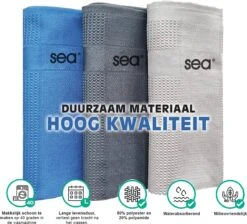 SEA Microvezeldoekjes | Schoonmaakdoeken | Duurzaam | Microvezel Doek Auto | Reinigingsdoekjes | Microvezeldoeken | Schoonmaakdoekjes | Raamdoeken | 60x40cm | 3 Stuks + 1 Stuk Siliconen Schoonmaakspon -Huishoud Verkoop 1200x1088 4