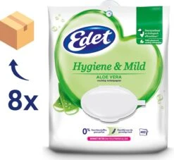 Edet Aloe Vera Vochtig Toiletpapier - 8 X 40 Stuks - Halfjaar Voorraad -Huishoud Verkoop 1200x1101 3