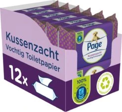 Page Vochtig Toiletpapier - 12 X 38 Stuks - Kussenzacht Vochtig Wc Papier - Voordeelverpakking -Huishoud Verkoop 1200x1106 1