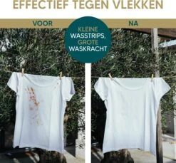 Wasmiddeldoekjes - Ongeparfumeerd Wasstrips 128 Wasbeurten – Wasmiddel Wasdoekjes - Natuurlijke Wasverzachter – Vegan – Zero Waste -Huishoud Verkoop 1200x1111