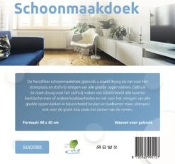 Ballista Ramenset Raamdoeken Droogdoek 45 X 60 Cm + Nanofiber 40 X 40 Cm Beide In Het Blauw Klasse 1 -Huishoud Verkoop 1200x1122 7