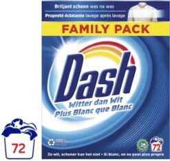 Dash Waspoeder Original Wit - Wasmiddel - 72 Wasbeurten - Voordeelverpakking -Huishoud Verkoop 1200x1130
