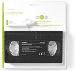 Nedis VHS-Reinigingscassette - 20 Ml - VHS-Koppen - Zwart -Huishoud Verkoop 1200x1134 1
