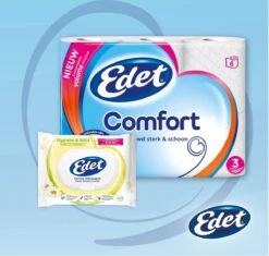 Edet Comfort Toiletpapier - 3-laags - 24 Rollen 10 Edet Comfort Toiletpapier - 3-laags - 24 Rollen -Huishoud Verkoop 1200x1140 2
