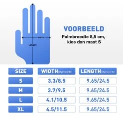 IVROU® Nitril Handschoenen - 100 Stuks Wegwerp Handschoenen - Poeder Vrij, Latex Vrij - Maat: M - Violet Blauw -Huishoud Verkoop 1200x1150 6