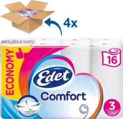 Edet Comfort - 3-laags Wc Papier - 64 Rollen -Huishoud Verkoop 1200x1154 1