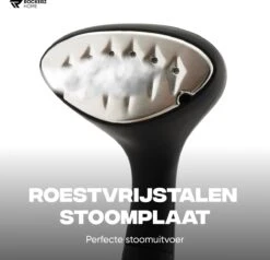 Kledingstomer - Handstomer - Stoomreiniger - Stomer - Luxe Uitvoering - Krachtig En Stijlvol - Inclusief Maatbeker - Snel Opgewarmd (25 Sec) - Geschenkverpakking- 1500W - Merk: Rockerz Home - Kleur: Zwart -Huishoud Verkoop 1200x1158 6