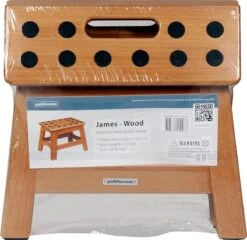 PUHLMANN - Inklapbare Kruk, JAMES, Hout, 23 Cm Hoog, Max 150 Kilo -Huishoud Verkoop 1200x1164 2