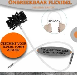 Schoorsteenveegset - 8 Meter - 2 Borstelkoppen - Professioneel - Schoorsteen Borstel - Veegkit - Haardset Voor Houtkachel - Flexibel - Schoorsteenveger - Pelletkachel Accessoires - Schoorsteen Reiniger - Geschikt Voor Boormachines -Huishoud Verkoop 1200x1167 3
