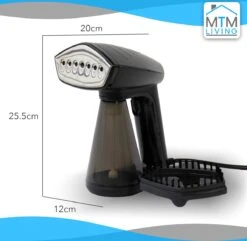 MTM Kledingstomer - Handstomer Kleding - Zwart - Stoomreiniger - Stoomapparaat Kleding -Huishoud Verkoop 1200x1171 5