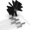 Waay Lifestyle Schoorsteenveegset - Schoorsteenborstel 6 Meter - Schoorsteenreiniger - Schrobborstels - Schoorsteenveger - Flexibele Steel - Geschikt Voor Boormachine - Wit
