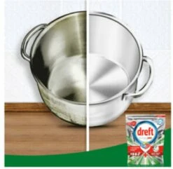 Dreft Platinum Plus All In One Deep Clean - Vaatwastabletten - Voordeelverpakking 4 X 33 Stuks -Huishoud Verkoop 1200x1173 3