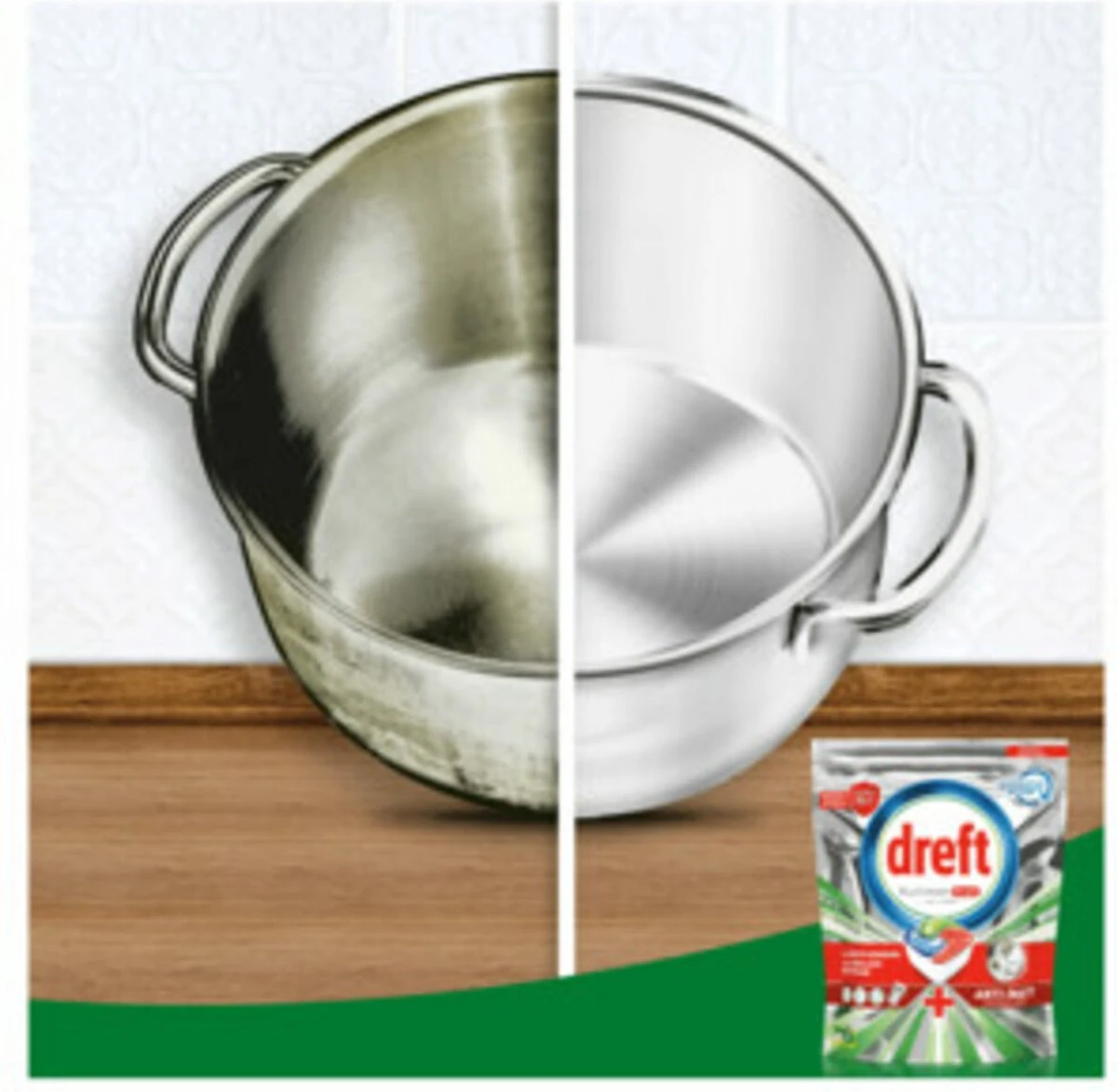 Dreft Platinum Plus All In One - Vaatwastabletten - Voordeelverpakking 5 X 16 Stuks 8 Dreft Platinum Plus All In One - Vaatwastabletten - Voordeelverpakking 5 X 16 Stuks - Afbeelding 6