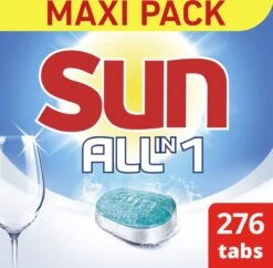 SUN® Sun All-in 1 Normaal Vaatwastabletten - 276 Tabletten - Voordeelverpakking -Huishoud Verkoop 1200x1174 3
