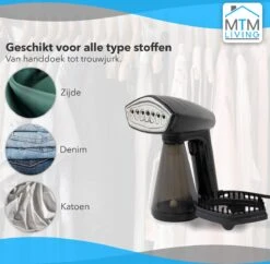 MTM Kledingstomer - Handstomer Kleding - Zwart - Stoomreiniger - Stoomapparaat Kleding -Huishoud Verkoop 1200x1174 5