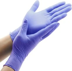 IVROU® Nitril Handschoenen - 100 Stuks Wegwerp Handschoenen - Poeder Vrij, Latex Vrij - Maat: M - Violet Blauw -Huishoud Verkoop 1200x1175 6