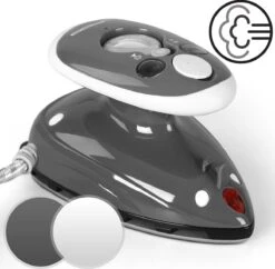 Jago - Mini Strijkijzer - Reisstrijkijzer - Stoomstrijkijzer - Droog En Stoom Strijken - Strijkijzer Met Stoomgenerator - Grijs -Huishoud Verkoop 1200x1176 5