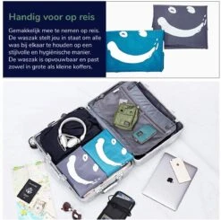 Wonair - Waszakken Voor Wasgoed - 60x90cm - Hemelsblauw - Met Trekkoord -Huishoud Verkoop 1200x1189 2