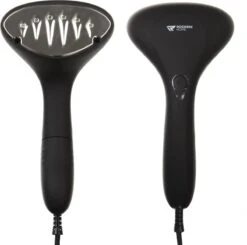 Kledingstomer - Handstomer - Stoomreiniger - Stomer - Luxe Uitvoering - Krachtig En Stijlvol - Inclusief Maatbeker - Snel Opgewarmd (25 Sec) - Geschenkverpakking- 1500W - Merk: Rockerz Home - Kleur: Zwart