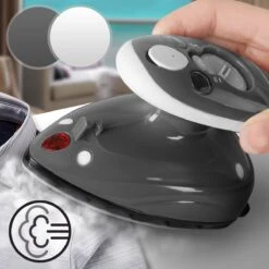 Jago - Mini Strijkijzer - Reisstrijkijzer - Stoomstrijkijzer - Droog En Stoom Strijken - Strijkijzer Met Stoomgenerator - Grijs -Huishoud Verkoop 1200x1200 1019